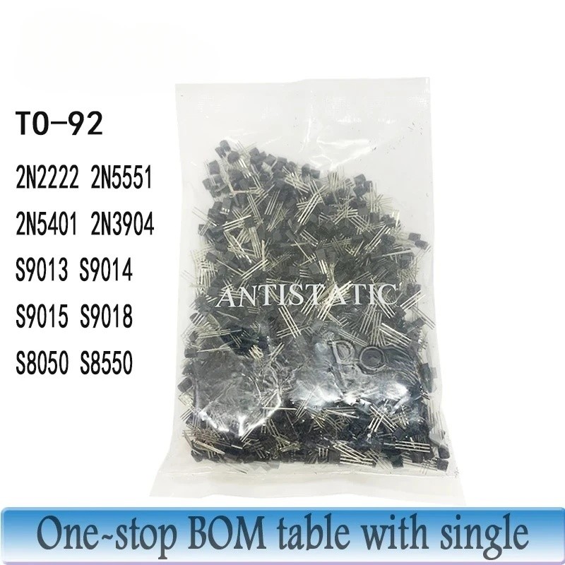 1000PCS/LOT S9012 S9013 S9014 S9015 S9018 S8050 S8550 SS8050 SS8550 2N5551 2N5401 2N3904 2N3906 2N39
