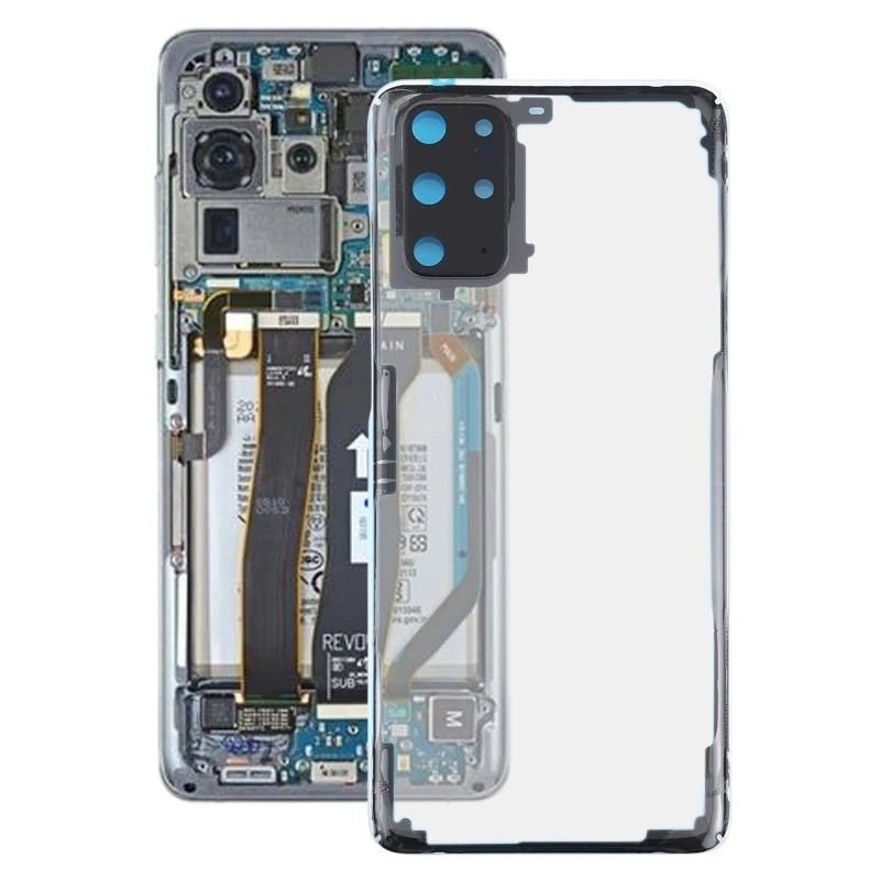 สําหรับ Samsung Galaxy S20+ SM-G985 SM-G985F SM-G985F/DS แก้วโปร่งใสแบตเตอรี่ฝาหลัง