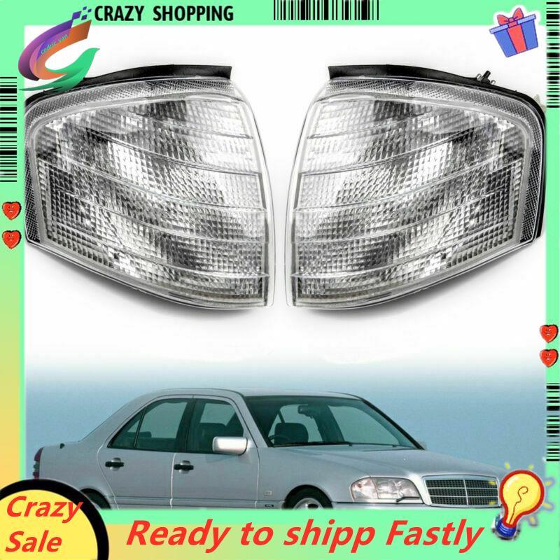 สําหรับ C Class W202 1994-2000 คู่ไฟมุมไฟเลี้ยวโคมไฟ 2028261143 2028261243