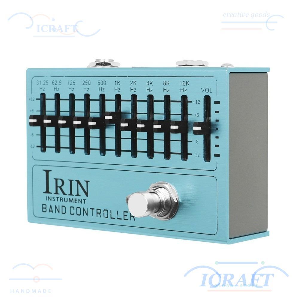 CRAFTML EQ Pedal, LED Sliders ±12dB Gain/Attenuation 10-Band Eq, Band Controller อลูมิเนียมอัลลอยด์อ
