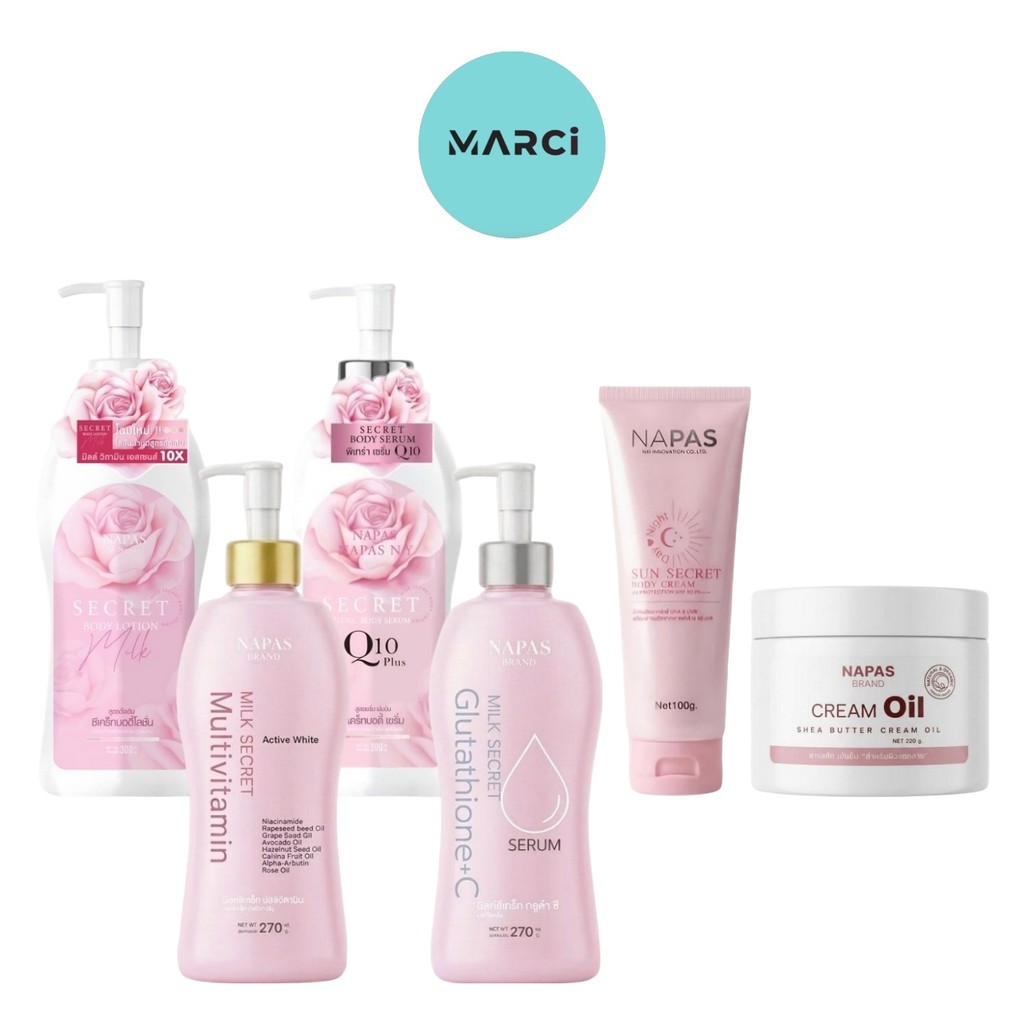 [1 ขวด] แท้💯 Napas Secret Body Lotion โลชั่นนมหอม / เซรั่มพิเทร่า / กันแดดนมหอม / มัลติวิตามิน / กลู