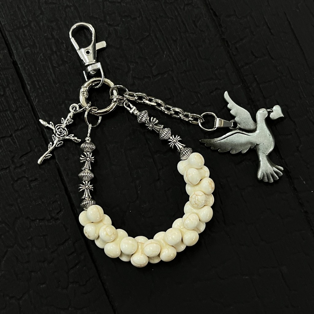Einworth Street กระดูกสีขาว Handmade Key เอวเครื่องประดับ High-End Feeling cleanfit เครื่องประดับอิน