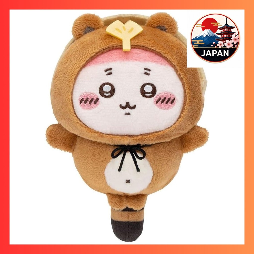 [Directly from Japan]Chiikawa Tanukidamon Lottery Prize C: Absolutely Tanuki Mascot Plush Toy (Used 