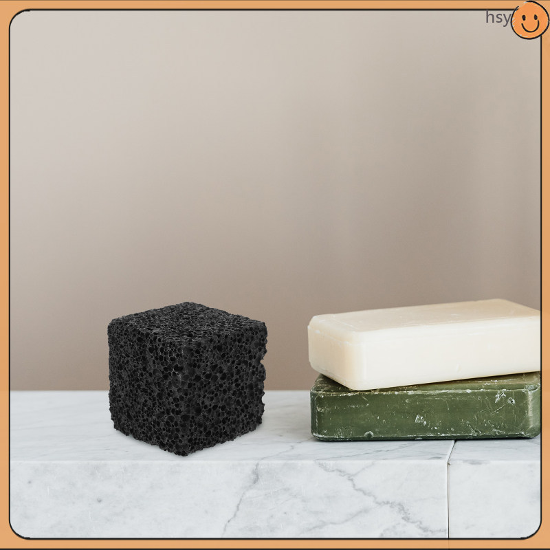 Compact Black Volcanic Stone Aromatherapy Diffuser Cube สําหรับน้ํามันหอมระเหยบ้านกลิ่นหอม huyisheng