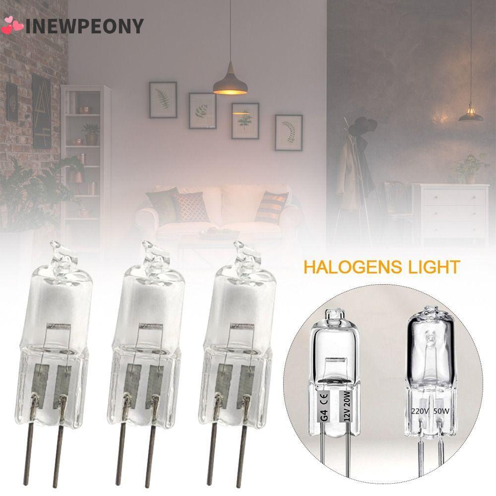 NEWPEONY 5 ชิ้น G4 G5.3 G9 หลอดฮาโลเจน, 10W 20W 35W 40W หลอดฮาโลเจน, 2023 12V/220V การจําลองแสงหรี่แ