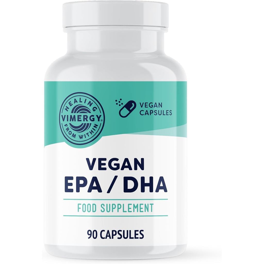 VIMERGY Vegan Omega-3 EPA & DHA, Algae Oil, 90 Count
