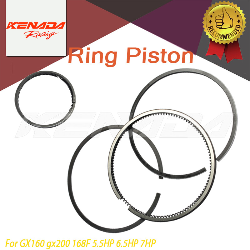 MESIN แหวนชุดแหวนลูกสูบเครื่องยนต์แหวนลูกสูบ GX160 160 168F 5.5 HP!