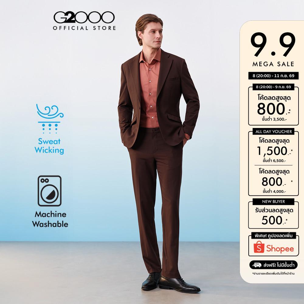 G2000 กางเกงสูทสำหรับผู้ชาย ทรง Elastic waistband Smart fit รุ่น 61153115