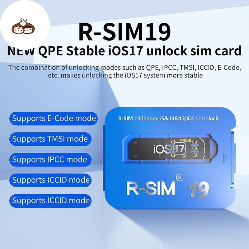 BEF R-SIM19 ใหม่ QPE Stable IOS17 ปล่อยการ์ดสําหรับช่วงเต็ม 6-17 Unlo TH