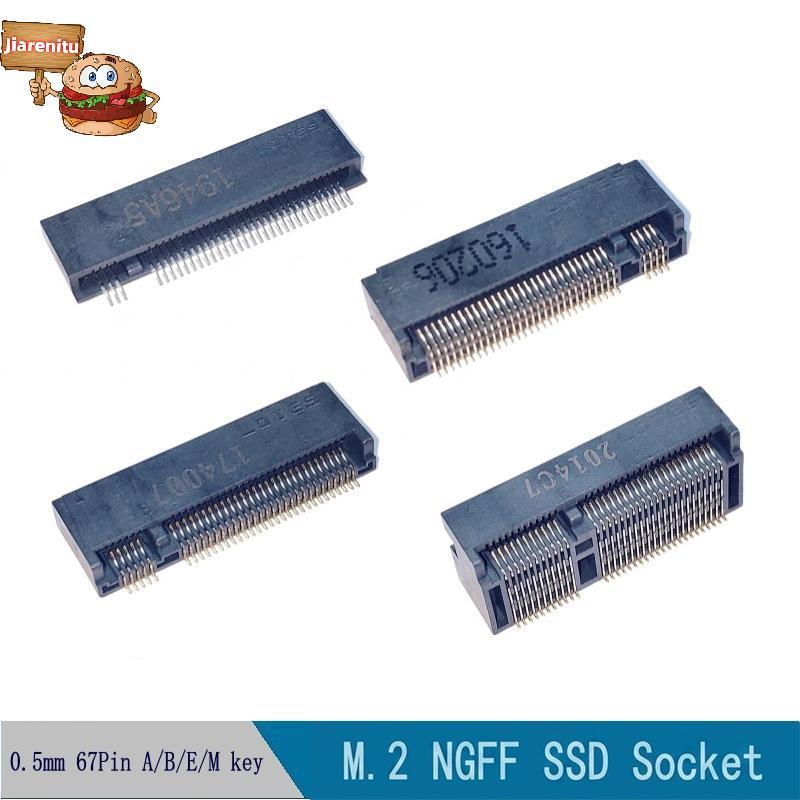 Jia NGFF M.2 SSD หญิง 5 ชิ้น 67 P A/B/E/M คีย์ 2.3/3.2/4.2/8.5H Soet สําหรับเดสก์ท็อปแล็ปท็อปเมนบอร์