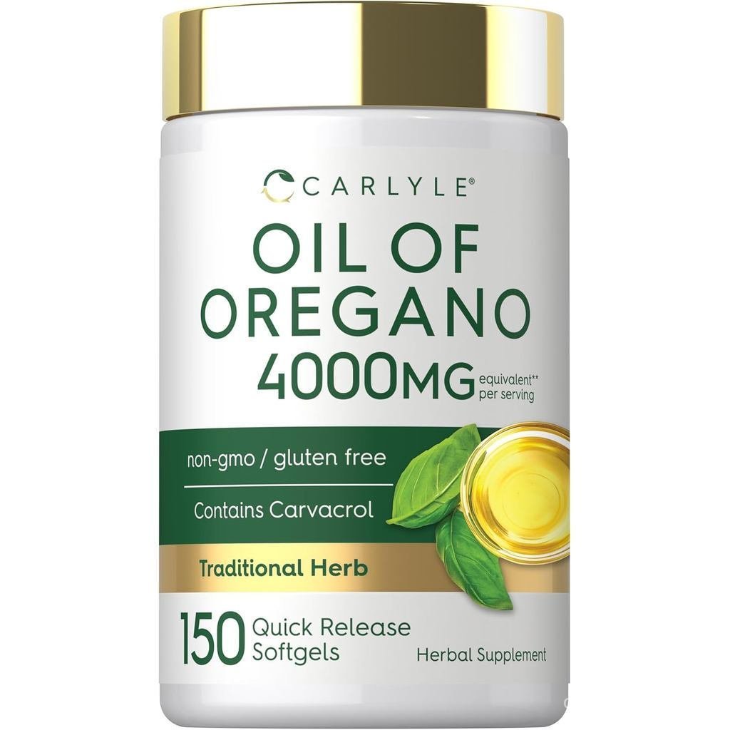 คาร์ลเลโอเรกาโนออยล์|150ซอฟเจลแคปซูล|ประกอบด้วยCarvacrol|Non-GMO&GlutenFreeFormula W9JZ CJ7Z
