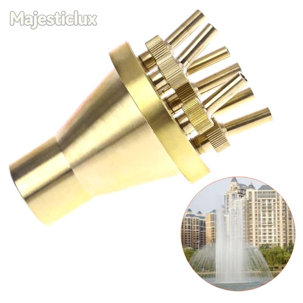 MAJESTICLUX ศูนย์ตรงสไตล์หัวฉีดน้ําพุ,FNPT 1/2 "3/4" 1" ดอกไม้คอลัมน์หัวฉีดสปริงเกลอร์, ทองเหลืองทนท