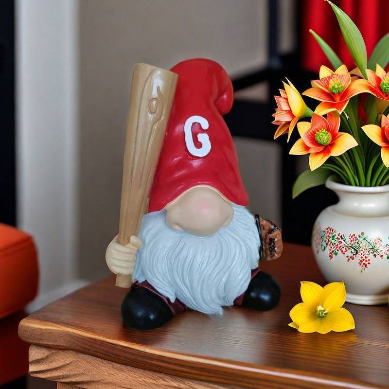 Creative Resin Decorations Big Nose Dwarf Dwarf Take Baseball Bat Statue Crafts Decoration T9A3