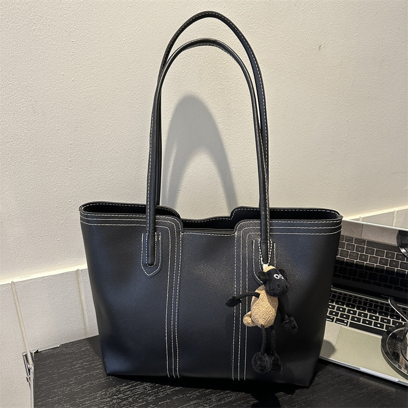 เวอร์ชั่นเกาหลี All-Match Ladies Texture Handbag One-Shoulder Today Popular Tote Bag