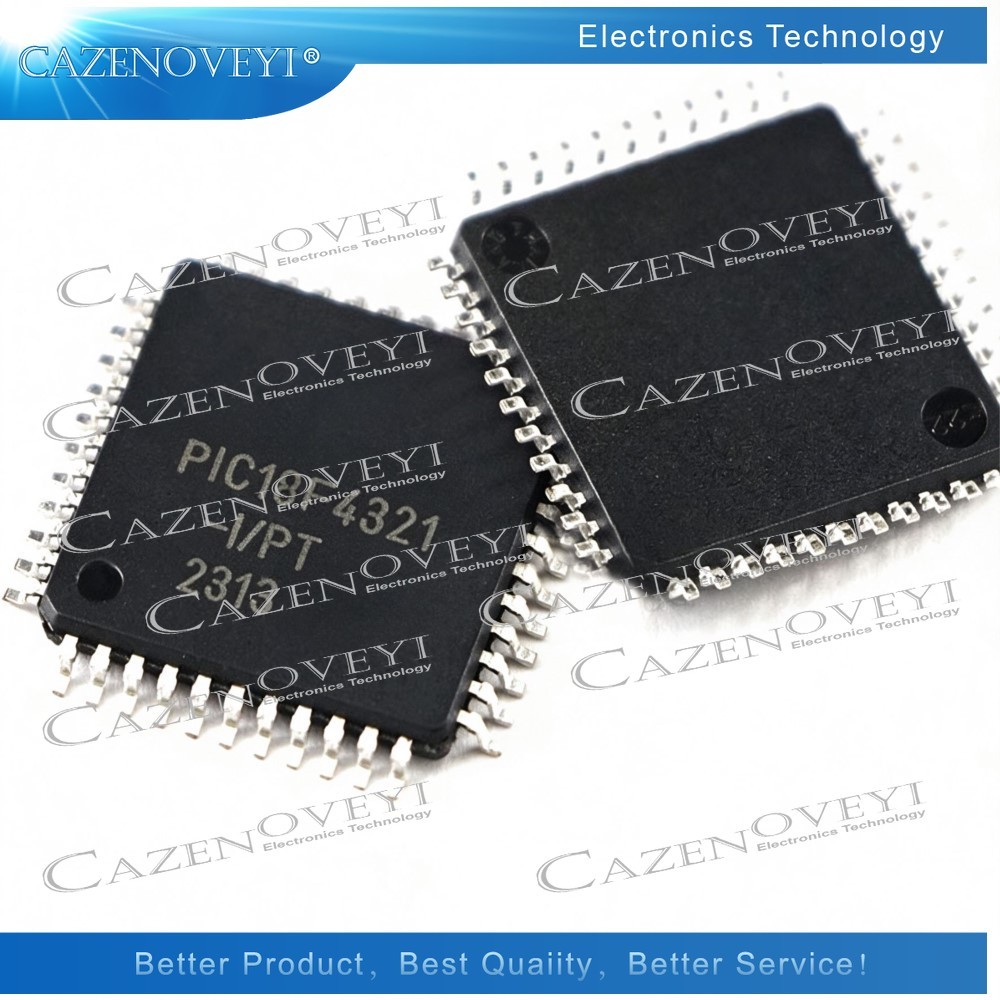 5 ชิ้น PIC18F4321-I-PT TQFP-44