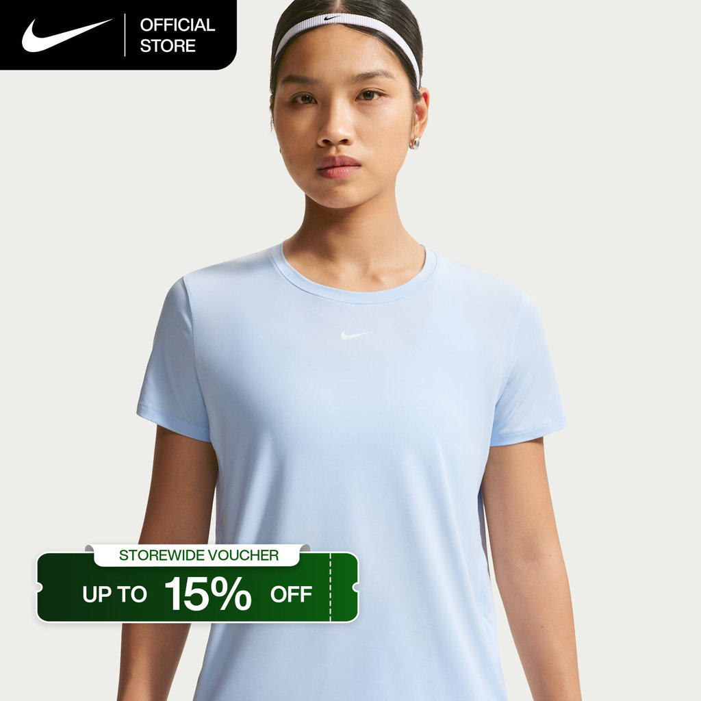Nike Dri-FIT Women's One Classic Short-Sleeve Top - Hydrogen Blue [FN2799-408]