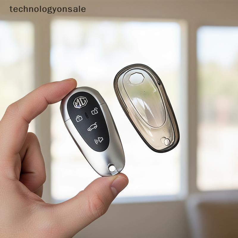 [Tech] MG S5 EV TPU ฝาครอบกุญแจรถวัสดุทนทาน Anti-Slipfort Grip Key Case สําหรับ MG S5 EV อุปกรณ์ตกแต