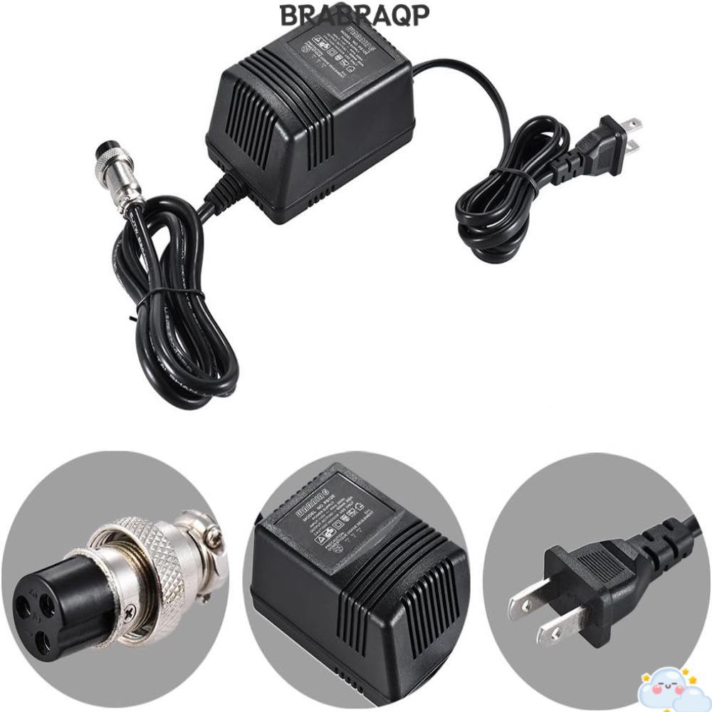 BRABRAA AC Power Adapter, 3-Pin Connector Power Supply Adapter, Durable Mixer Power Supply สําหรับ Y