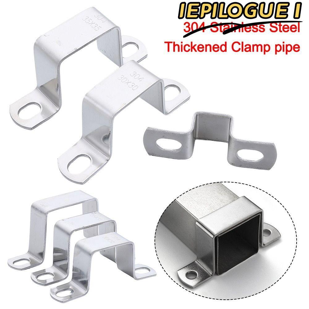 IEPILOGUE1 Ohm Tube Card, M-Shaped U-Shaped Square สี่เหลี่ยมผืนผ้าคลิป Horseback ท่อ Clamp, ทนทาน 3