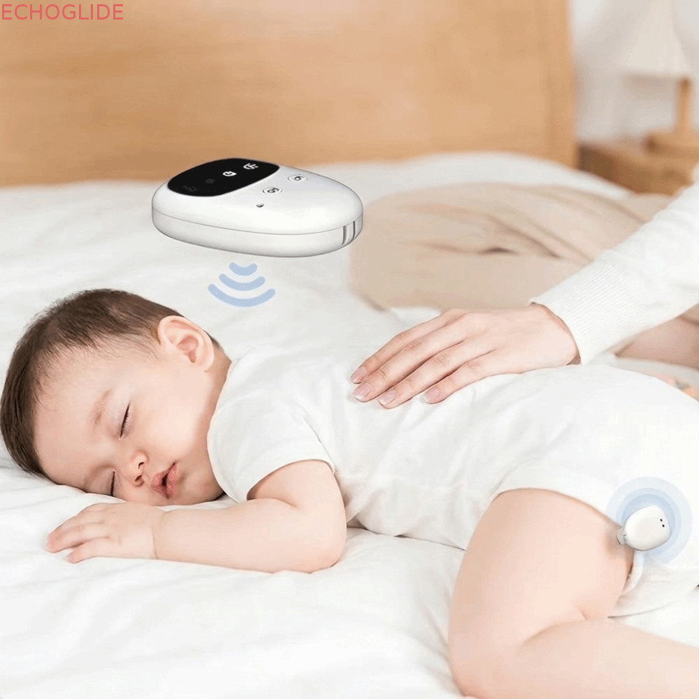 ECHOGLIDE Bedwetting Alarm,ไร้สายแบบพกพา Bed Wetting Enusis Alarm, USB ชาร์จอัจฉริยะ Sensing ความไวส