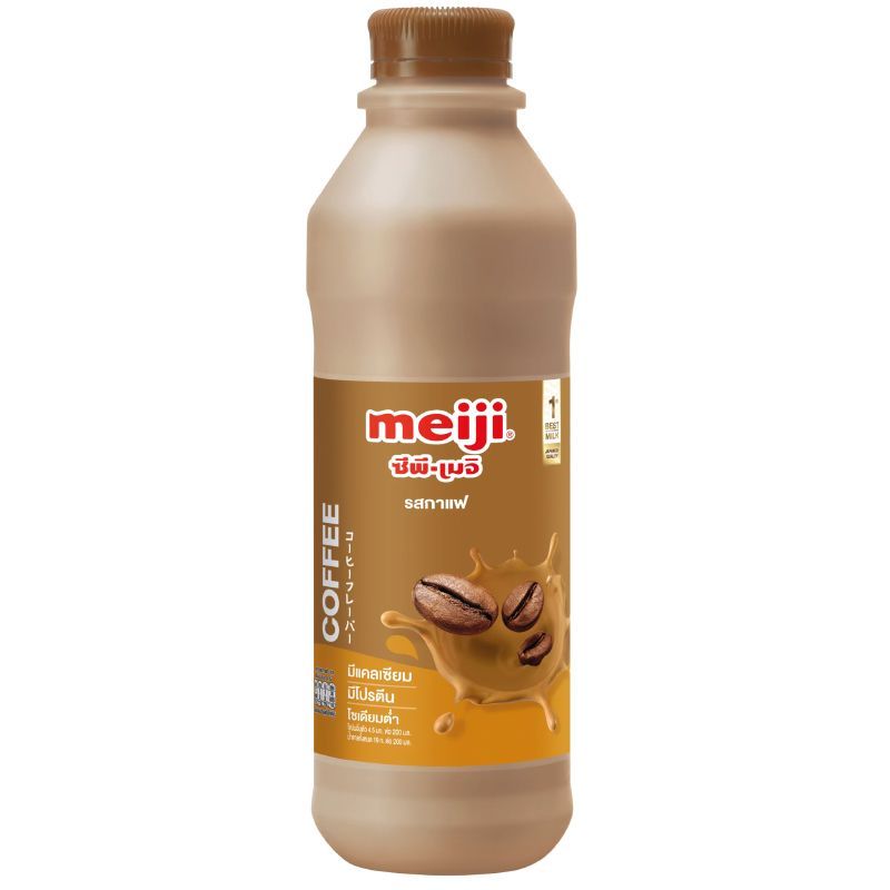 เมจินมสดรสกาแฟ 830ซีซี Meiji Pasteurized Milk Coffee 830cc.