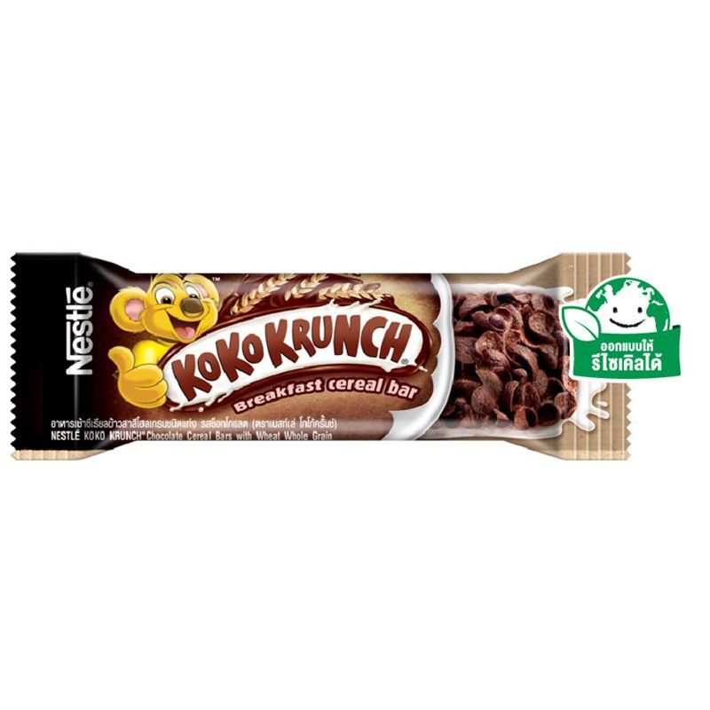 เนสท์เล่โกโก้ครั้นซ์ซีเรียลบาร์ 25กรัม Nestle Koko Krunch Cereal Bar 25g.