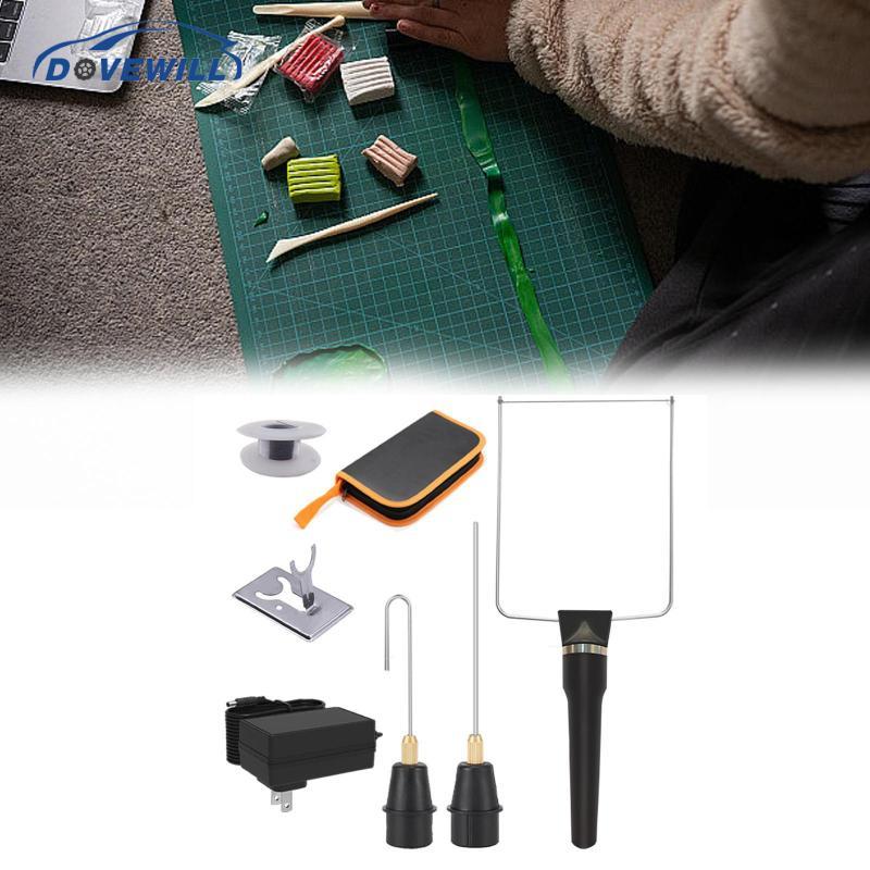 [Dovewill] ไฟฟ้าปากกาตัดโฟมความร้อนชุดเครื่องมือ Multiuse KT Board แกะสลักเข็มประเภทความร้อนตัดปากกา