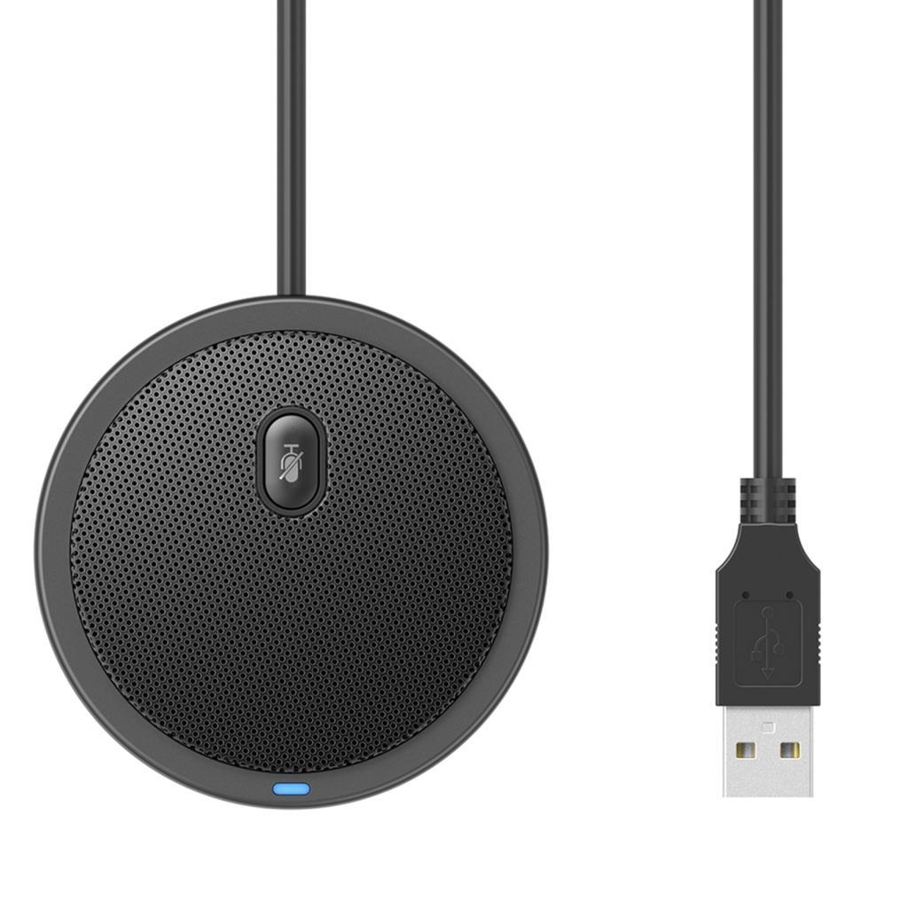 Bamaxis UM02 USB Omni-directional Condenser Microphone Mic for Meeting Business Conference Computer 