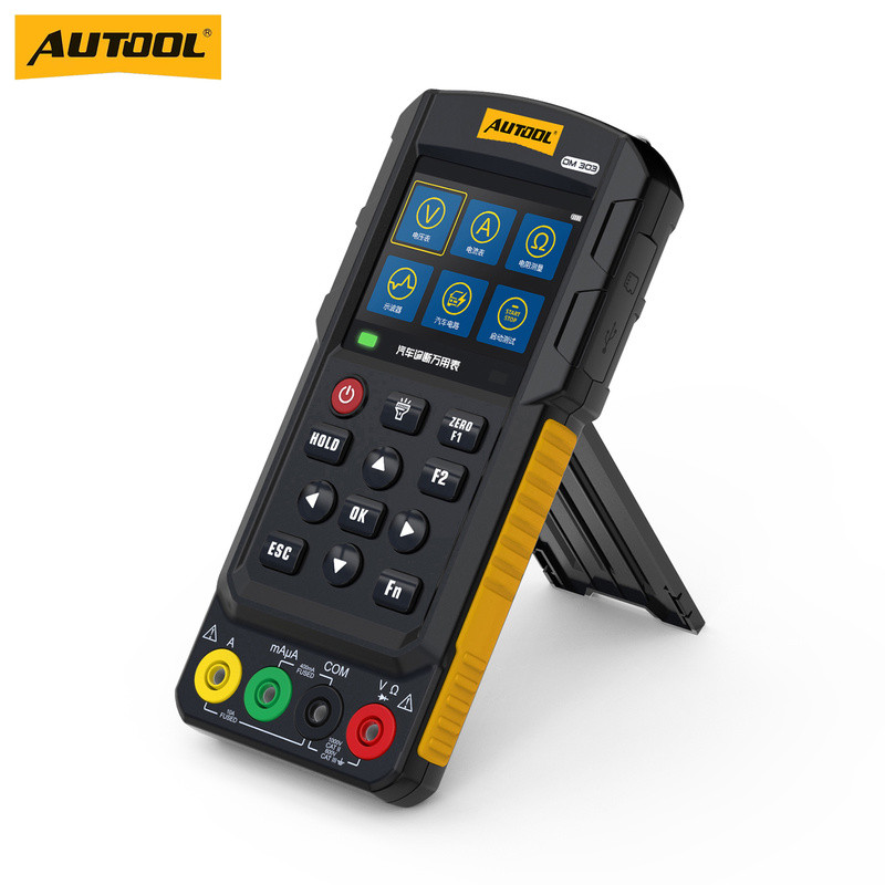 AUTOOL DM303 มัลติมิเตอร์สำหรับยานยนต์ ออสซิลโลสโคปแบบพกพา ทดสอบการจำลองสัญญาณสาย CAN อัตโนมัติ อุปก