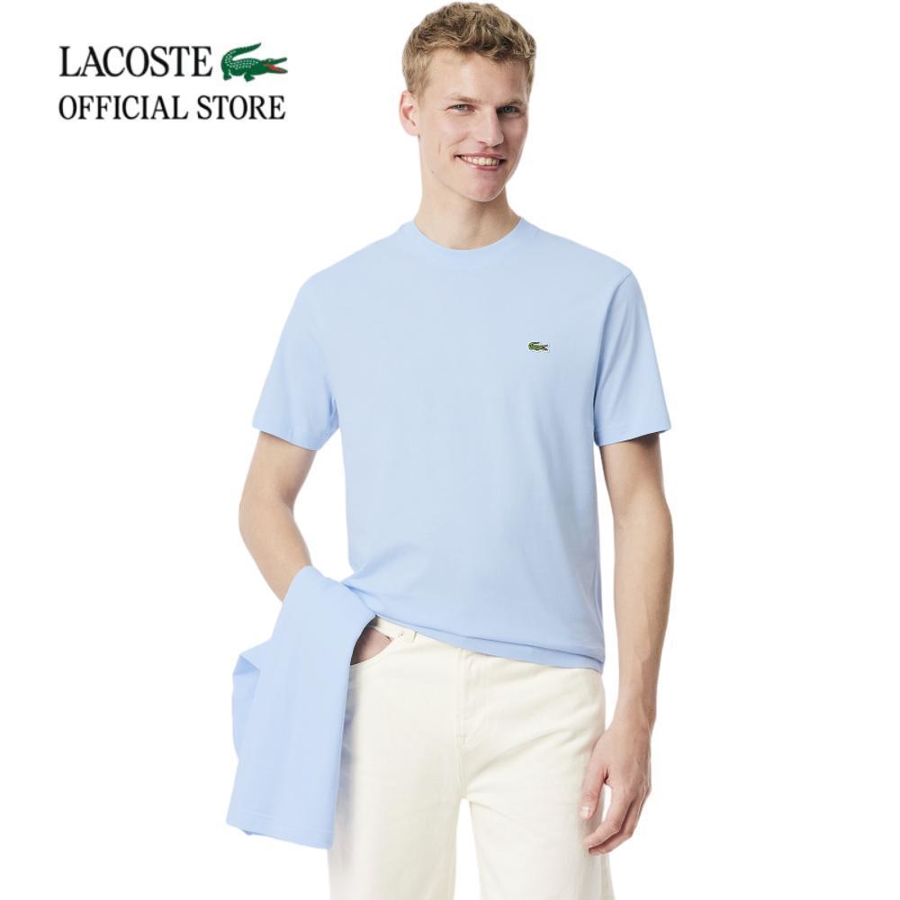 LACOSTE เสื้อยืดผู้ชาย COTTON T-SHIRT รุ่น TH7318 - BLEU CLAIR