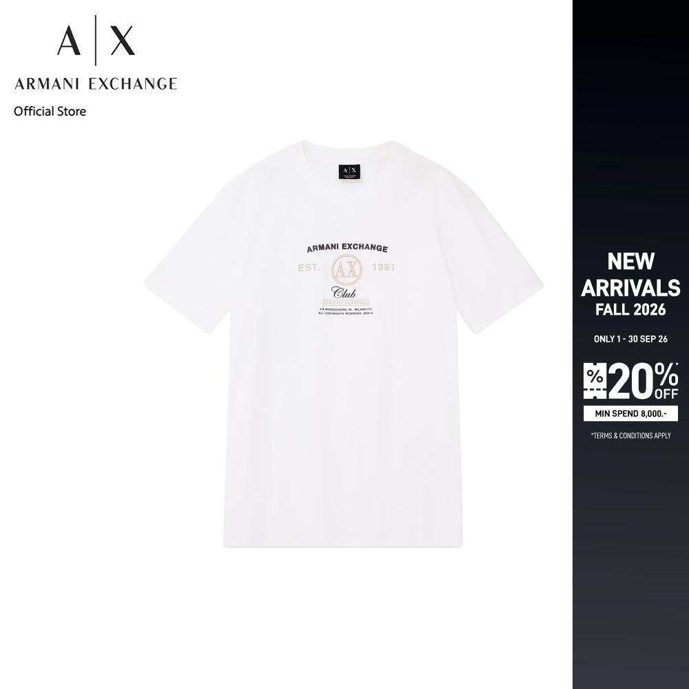 Armani Exchange เสื้อยืดผู้ชาย รุ่น XM003067-AF10358-U0009 สีขาว