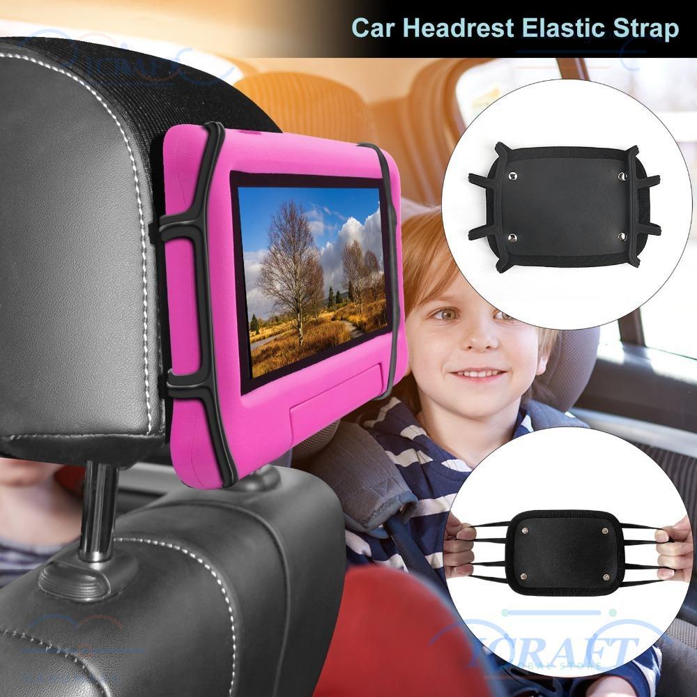 CRAFTML Car Headrest Mount Holder, Tablet Cover Holding Back Seat Tablet Holder, Durable Angle Anti-
