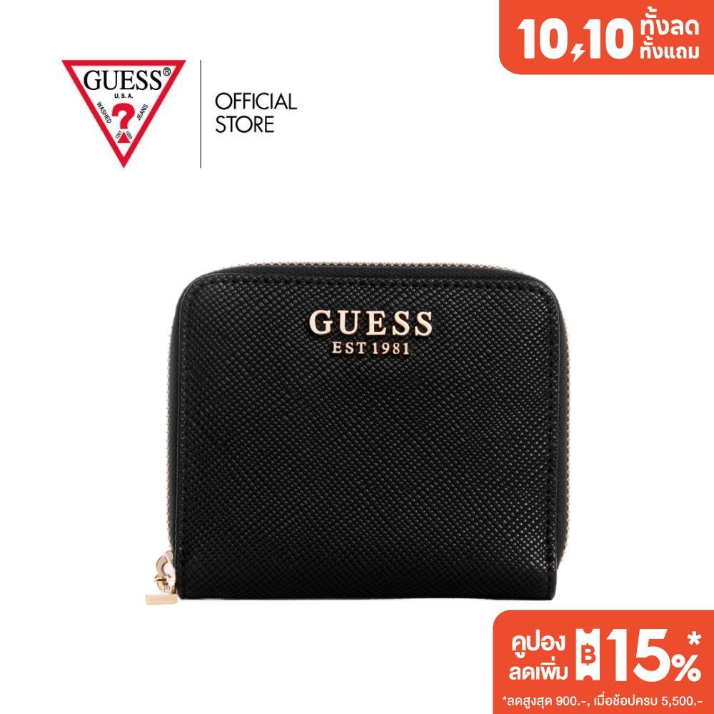 GUESS محفظة صغيرة بسحاب محيطي LAUREL II — أسود — صورة 2