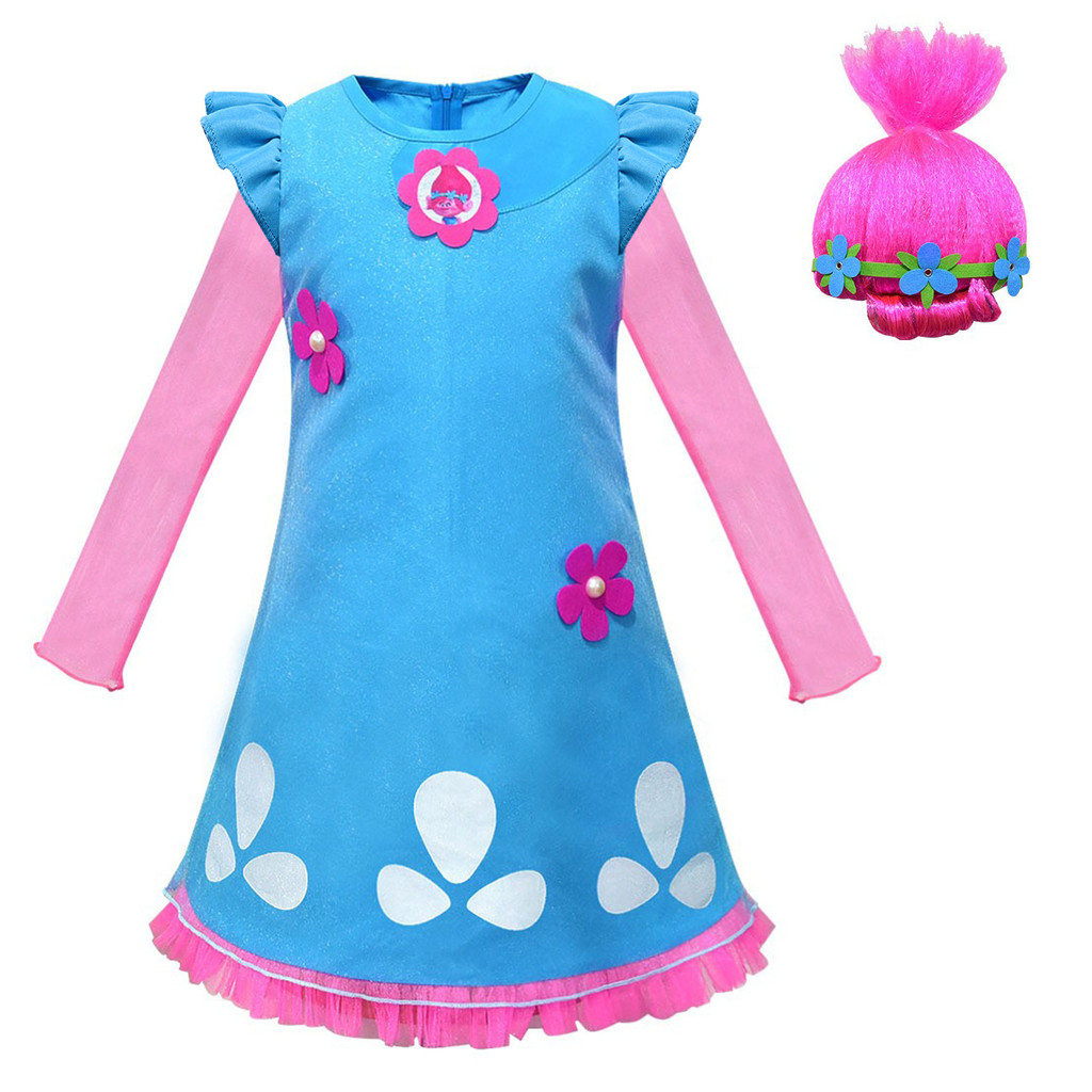 Trolls trolls Girls Princess Dress Gauze Dress 868