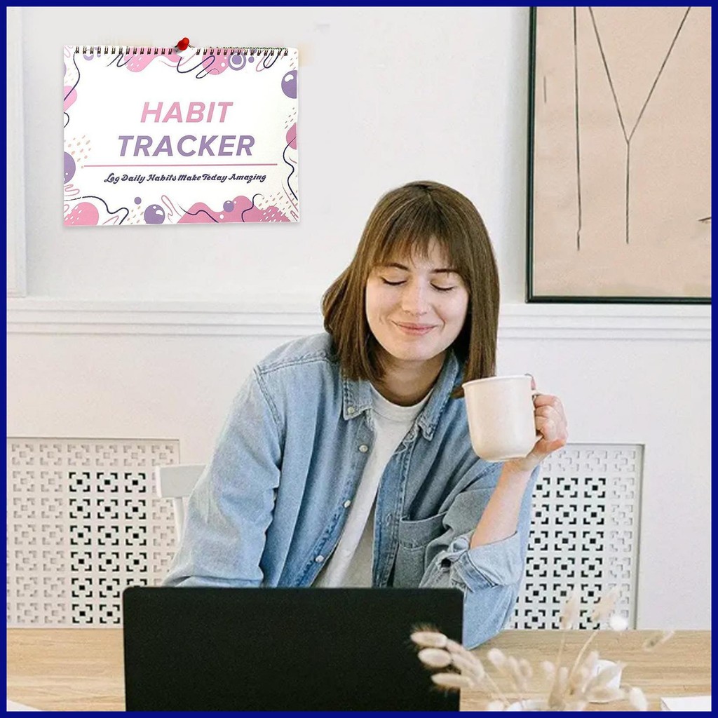 สร้างแรงบันดาลใจ Habit Tracker Journal Weekly Chore Chart สําหรับผู้ใหญ่ Undated Habit Tracker Plann