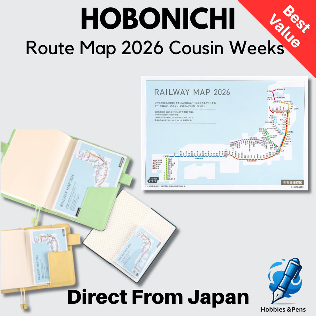 Hobonichi Route Map 2026 For Cousin Original Weeks Size Japan Authentic