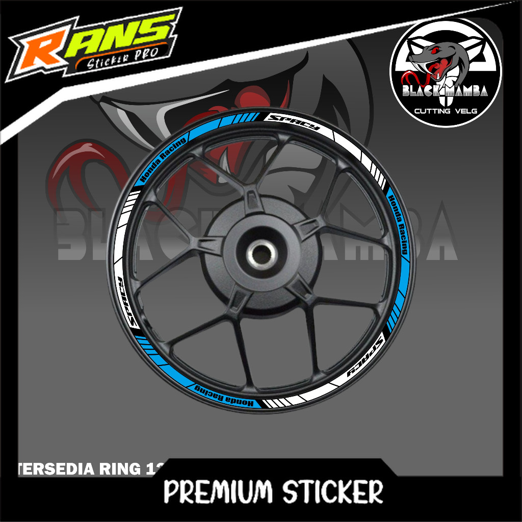 SPACY RIM STICKER - HONDA SCPY A01 TIRE/VELG VARIATION LIST STICKER
