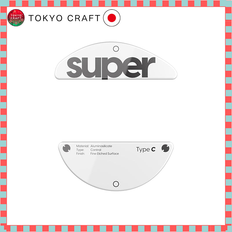 Pulsar Gaming Gears Superglide (Type C) Mouse Feet for Pulsar X3 Series [Reinforced Glass Material, 