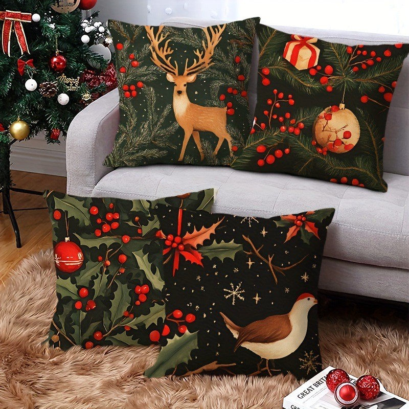 Y2JITtume亚麻套4pcs Festive Christmas9.12