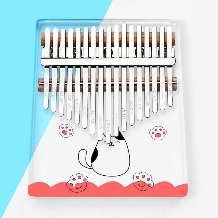 ชกมวยไฟฟ้า เป้าชกมวย Kerus Thumb เปียโน 17-Tone Kalimba เปียโนนิ้ว Kalimba เครื่องดนตรีคริสตัลทาสีโป