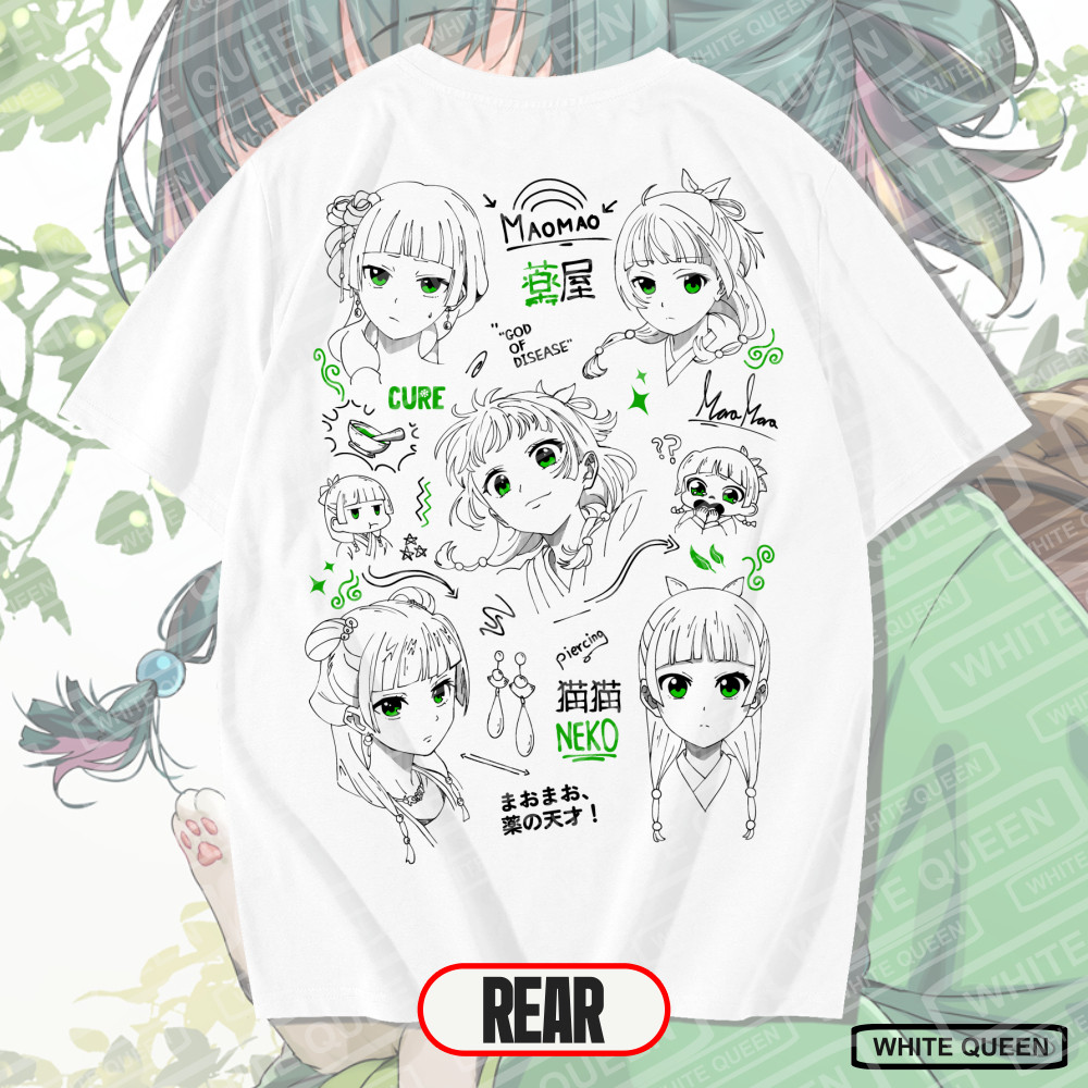 WHITE QUEEN - เสื้อยืด MAOMAO THE PHARMACY DIARIES - MAOMAO KUSURIYA NO HITORIGOTO