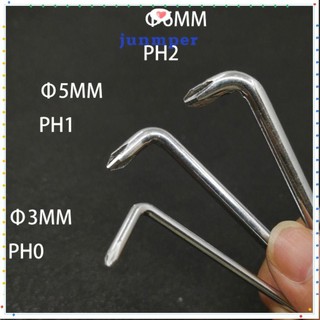 JUNMPER 3 ชิ้น/เซ็ตไขควงชุดข้อศอกแบบพกพา Bend PH0 PH1 PH2 สําหรับ Fender แคบ L-Type