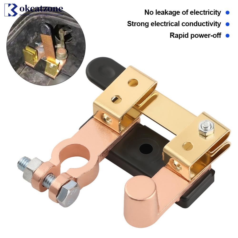 OKCATZONE รถ Top Post Blade Master สวิทช์แบตเตอรี่ตัดการเชื่อมต่อปิดสวิทช์ 12V 24V สําหรับ Auto RV เ
