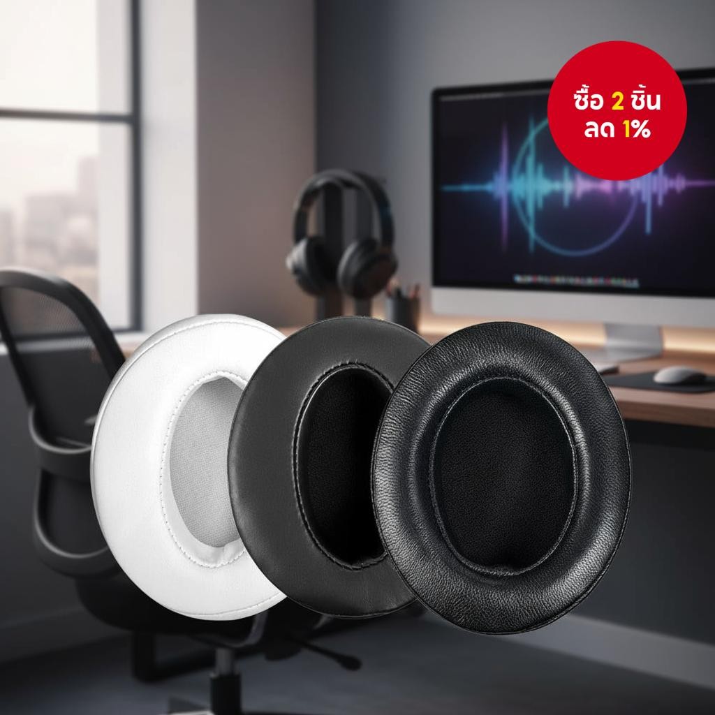 แผ่นรองหูฟังสําหรับ Sennheiser HD4.50BT, HD4.50BTNC, HD4.40BT, HD4.30G, HD4.20S, HD458BT, HD450, HD4
