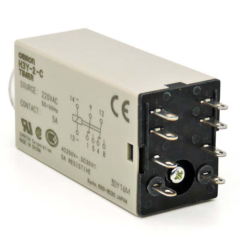 รีเลย์เวลา Omron H3Y-2-C 1S/5S/10S/30S/60s 3M 24V 220V 30M