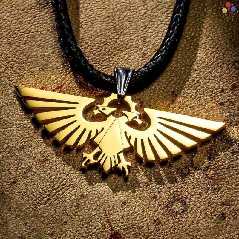 สร้อยคอดีไซน์ Warhammer 40K Empire Eagle สำหรับผู้ชาย พร้อมเป็นของขวัญพิเศษ