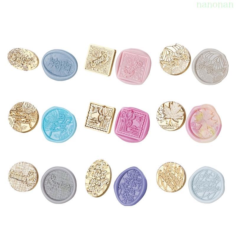 Nan English Phes Sealing Wax Stamp Flower Sealing Wax Stamp-Words Wax Seal Stamp