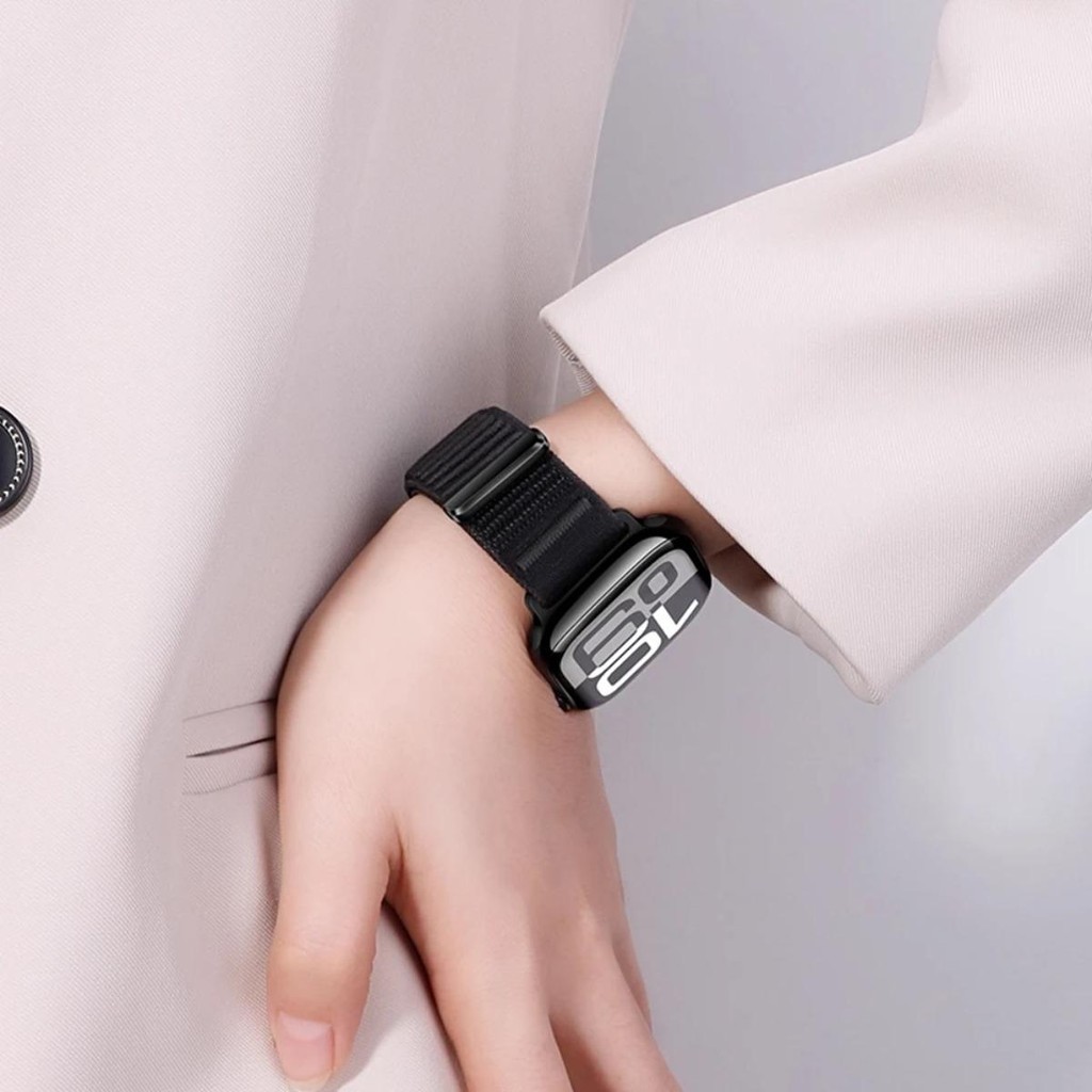 กีฬาห่วงไนลอนสําหรับ Apple Watch S11/10/9/8/7/SE/Ultra3 49 มม.IWatch Series 49 มม.46 มม.45 มม.44 มม.42/41/40 มม. - รูปที่ 4