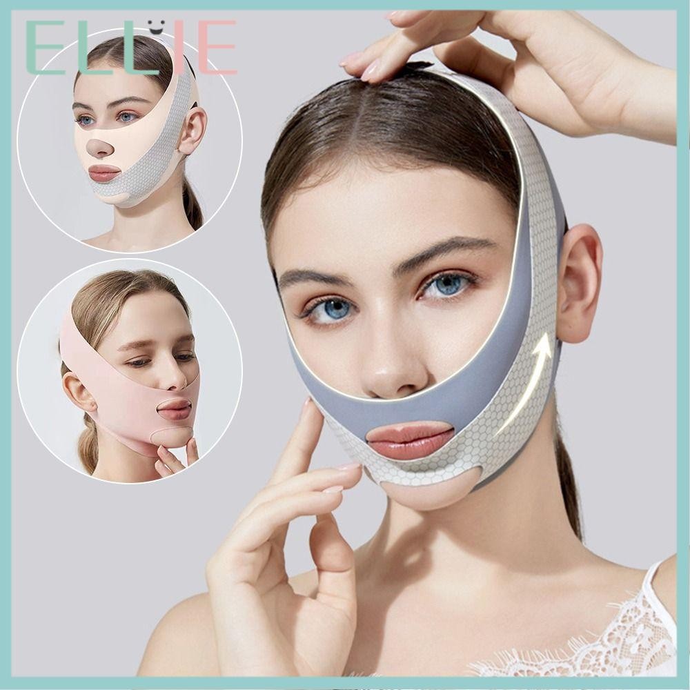 ELLIE ยกกระชับ, สายรัดกระชับสัดส่วนยืดหยุ่น Face Sculpting Sleep, คุณภาพสูงปรับ Skin Care Breathable