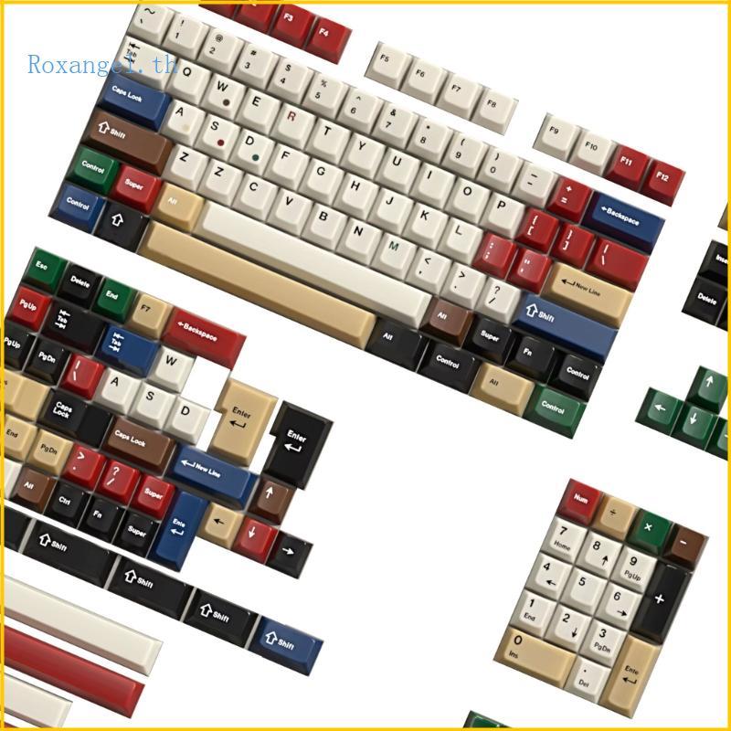 ROX Foggy เกรดผสม Light Keycaps OEM โปรไฟล์ PC การก่อสร้างสําหรับเครื่องพิมพ์ดีดส่วนบุคคล